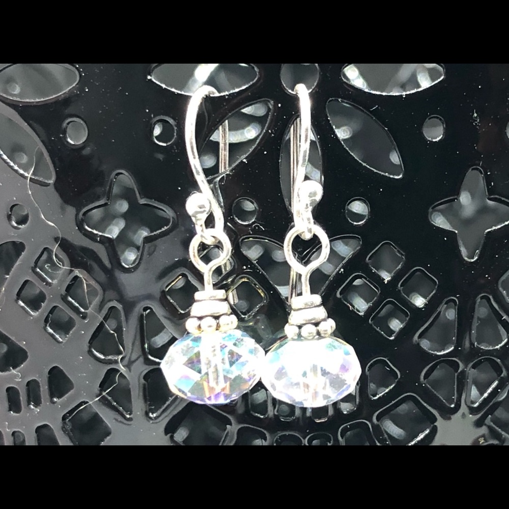 Sterling silver handmade ABA Crystals 1 1/2 inches